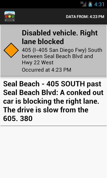 Sigalert - Traffic Reports - Preview 4