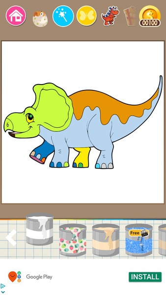 Dinosaurs Coloring Pages - Preview 5