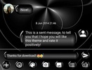 SMS Messages Spheres Black screenshot 3