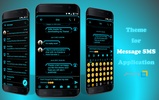 SMS Messages Neon Led Blue screenshot 6