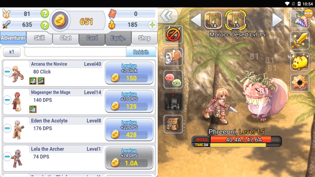 Ragnarok Click H5 gameplay screenshot 2