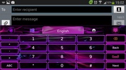 Purple Flame GO Keyboard theme screenshot 6