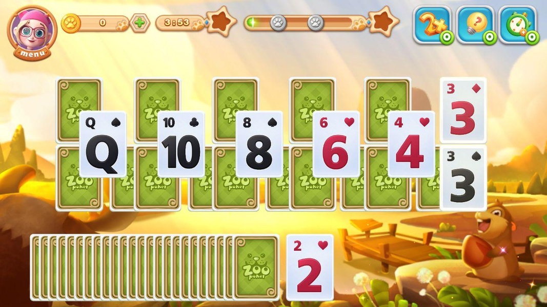 Solitaire Zoo - Tripeaks 3D - Preview 4