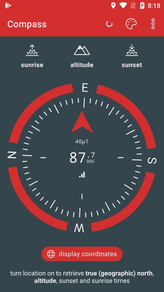Compass (Altimeter, Sunrise, Sunset) - Preview 1
