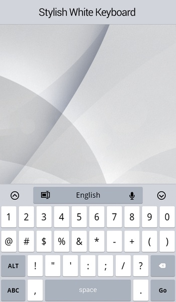 Stylish White Keyboard - Preview 4
