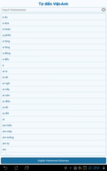 Vietnamese English Dictionary - Preview 2