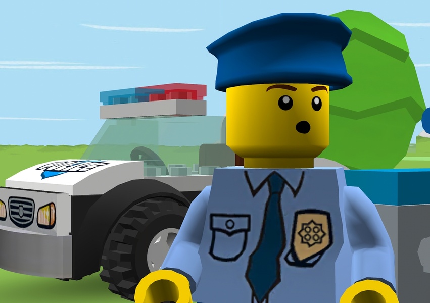 Lego junior hot sale police car