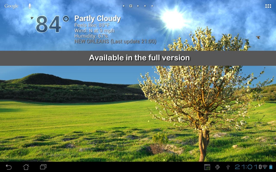 True Weather LWP Free - Preview 3