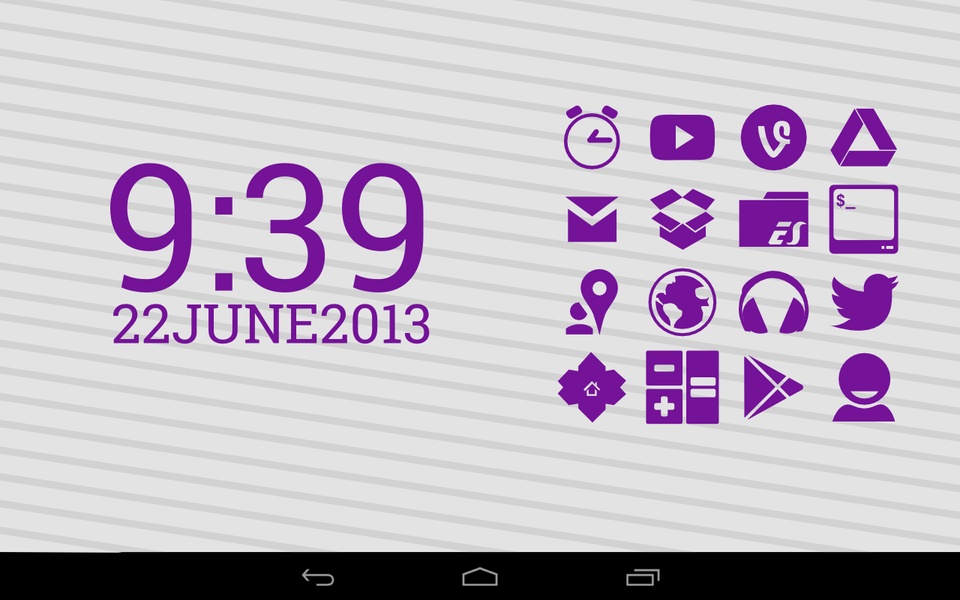 Stamped Purple Icons - Preview 3