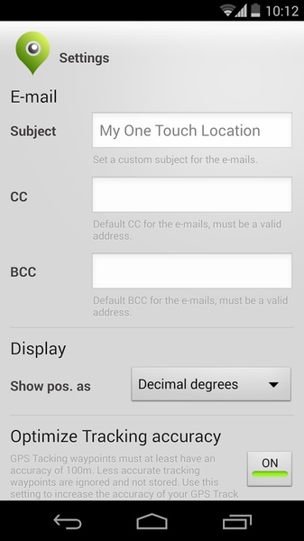 One Touch Location - Preview 2