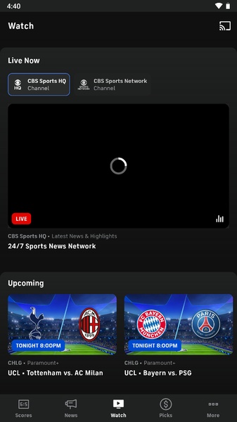 CBS Sports Stream & Watch Live::Appstore for Android