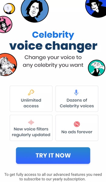 Celebrity voice changer - Preview 3