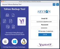 Yahoo Email Backup for Mac screenshot 1