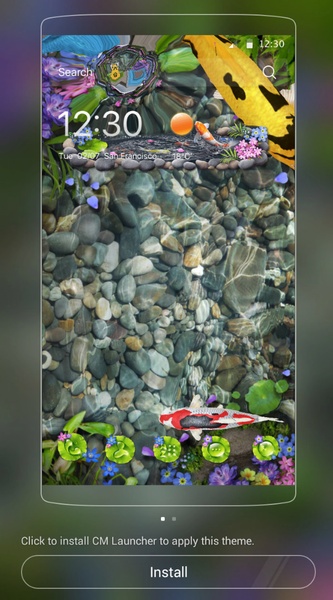 3D Koi Fish Theme - Preview 3