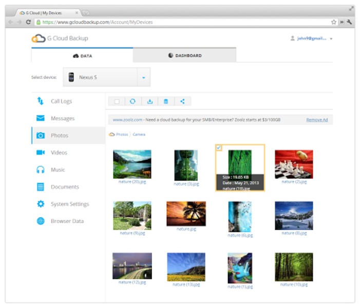 G Cloud Backup - Preview 2