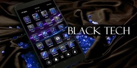 Black Tech Go Launcher Theme screenshot 1