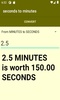 seconds to minutes converter screenshot 2