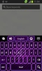 GO Keyboard Themes Purple Neon screenshot 3