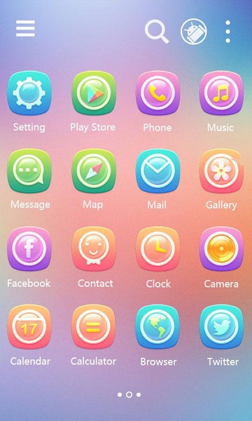 Gradient GOLauncher EX Theme - Preview 2