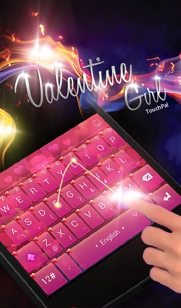 Magic Love for Girl TouchPal Theme - Preview 1