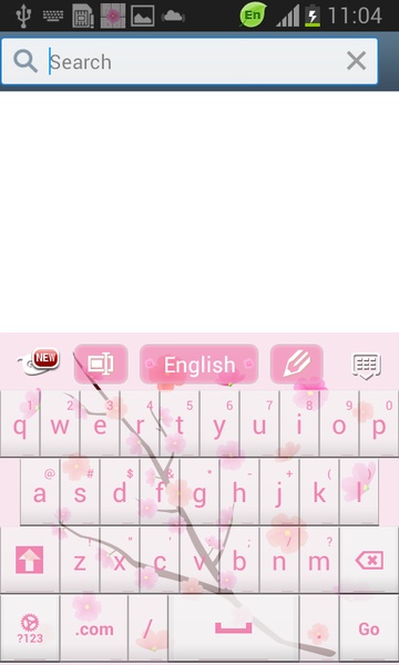 Pink Flowers GO Keyboard - Preview 5