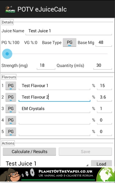 POTV eJuiceCalc - Preview 4