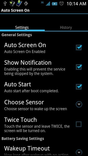Auto Screen On - Preview 3