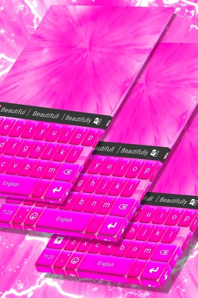 Keyboard Theme Hot Pink - Preview 5
