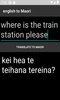 english to Maori translator screenshot 2