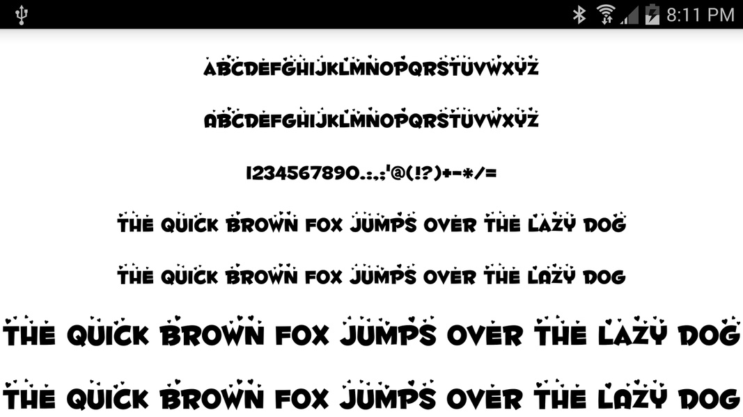 Hearts Fonts 50 - Preview 1