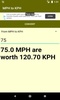 Converter MPH to KPH screenshot 4