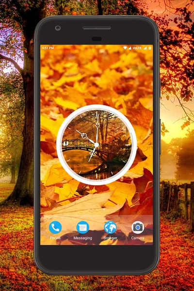 Autumn Clock Live Wallpaper - Preview 3