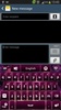 GO Keyboard Pink Black Theme screenshot 6