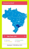 Coronavírus no Brasil screenshot 2
