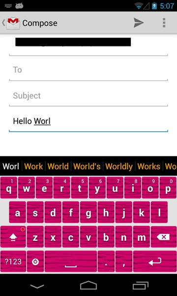 Zebra Pink Keyboard - Preview 2