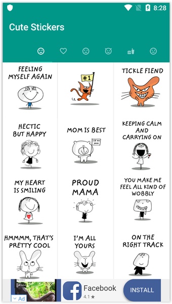 Cute Stickers | Stickers for Whatsapp - Preview 1