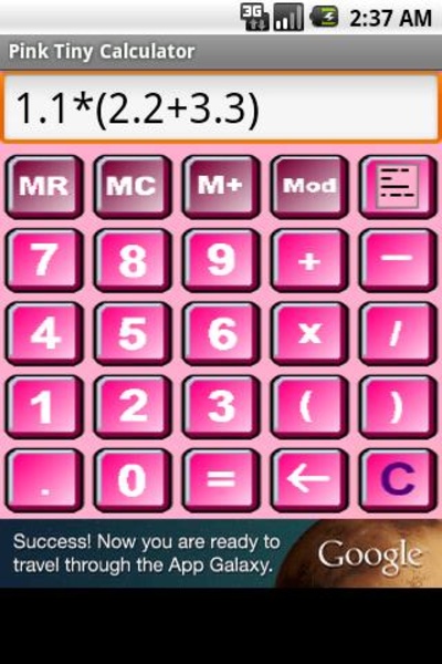Pink Tiny Calculator - Preview 4