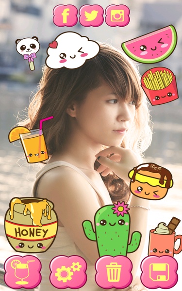 My Kawaii Photo Sticker Editor - Preview 2