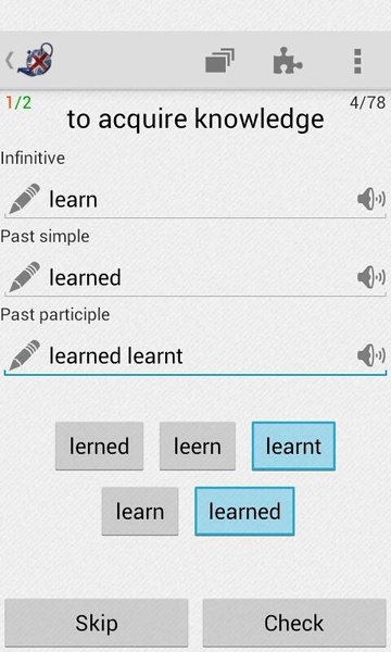 Irregular verbs - Preview 3