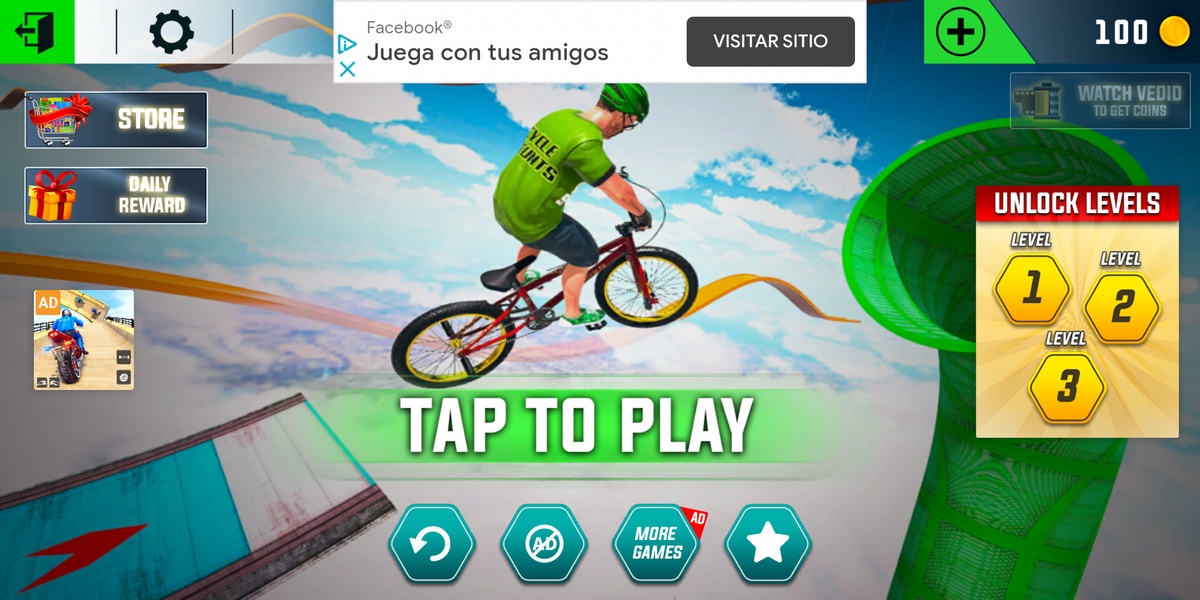 Cycle Stunt Racing Impossible Tracks - Preview 1