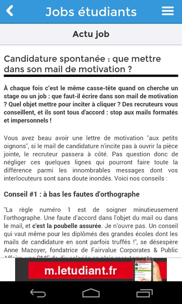 Jobs Etudiants - Preview 1