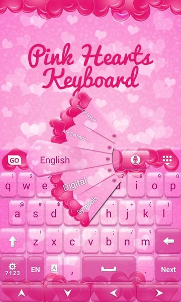 Pink Hearts Keyboard - Preview 4