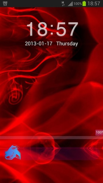 GO Locker Theme Red Fire - Preview 4