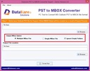 DataVare PST To MBOX Converter Expert screenshot 2