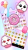 Pastel Pink Donut Keyboard Theme screenshot 3
