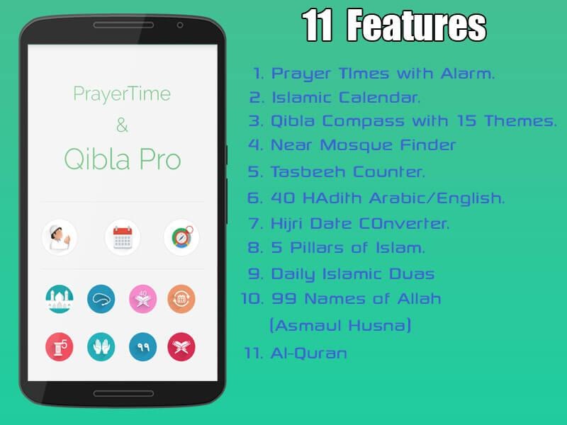 Prayer Times & Qibla Pro - Preview 4