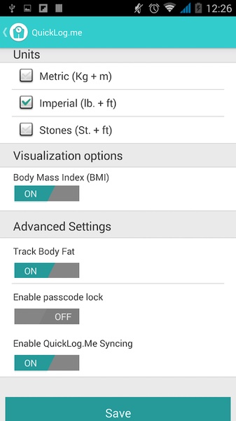 QuickLog.me - Preview 2