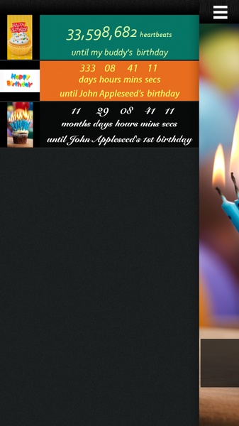 Birthday Countdown Widget - Preview 3
