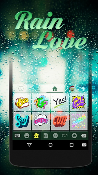 Rain Love Keyboard - Preview 5