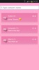 GO SMS Pro Theme Pink Cat screenshot 2